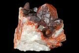 Natural, Red Quartz Crystal Cluster - Morocco #153779-1